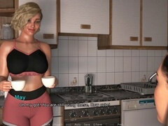 3d, 素人, アメリカ人, 指いじり, キス, レズビアン, ソフトコア
