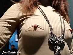 Schattig, Enthousiasteling, Strand, Jurk, Buiten, Klein, Openbaar, Russisch