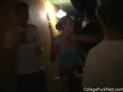 Leie, Blondine, Studentin, Hochschule, Schwanz, Studentenwohnheim, Gruppe, Realität