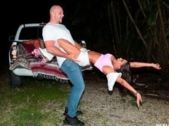 Arsch, Schwarz, Hundestellung, Schwarz, Behaart, Im freien, Jungendliche (18+), Titten