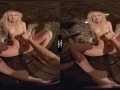 Virtual, hand job, blondie