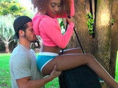 Morena, Ébano, Corridas faciales, Novia, Al aire libre