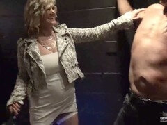 Amerikanisch, Sadomasochismus, Grosser schwanz, Grosse titten, Blondine, Blasen, Ablutschen, Titten