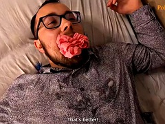 Enthousiasteling, Anaal, Pijpbeurt, Man die toekijkt, Kut duiken, Voorbinddildo, Tiener, Vrouw