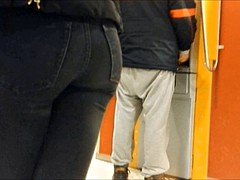 Amateur, Cul, Jeans, Serré, Voyeur