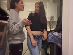 Scarlett and Chanel's Anal Laundry Room Encounter