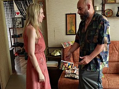 Destruction of a blonde with oily hair