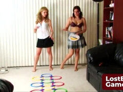 Blonde, Brunette, Game, Hd, Lesbian, Naked, Strip, Stripping