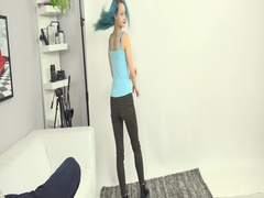 Skinny and sexy girl gets fucked blue