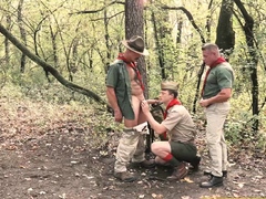 Sucer une bite, Attrapée, Homosexuelle, Groupe, Hd, Uniforme