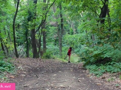 Jeny Smith - Hot Milf Jeny Smit Masturbates Outdoor In The Woods With An Anal Dildo