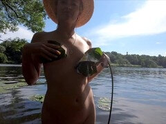 Naturist, risky public nudity, exhibitionist