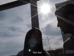 HUNT4K. Hunter helps teens to rent a room and bangs colleen for that