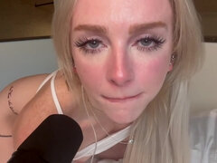 Rubia, Consolador, Hembra, Orgasmo, Coño, Chupando, Adolescente, Juguetes