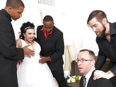 Payton Preslee's Wedding Turns Rough Interracial 3some