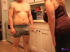 Belle grosse femme bgf, Gros cul, Gros seins, Tir de sperme, Gorge profonde, Seins naturels, Rousse roux, Branlette espagnole