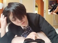 Japanese handjob, nose licking, pov handjob