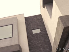 Anal, Dormitorio, Negro, Mamada, Estilo perrito, Gay, Besar, Músculo