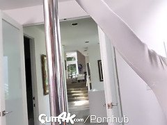 Sucer une bite, Brunette brune, Queue, Hard, Hd, Chatte, Fils, Serré