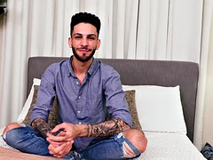 Amateur, Tir de sperme, Homosexuelle, Masturbation, Solo, Tatouage