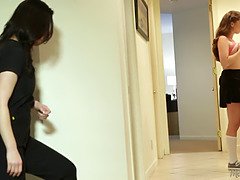 ブロンド, 茶髪の, エロ熟女, レズビアン, なめる, 淫乱熟女, 母, オマンコ