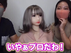 Morena, Pareja, Hd, Japonés, Natural, Trio, Juguetes, Camara web