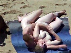 ビーチ, ヌード, アウトドア, のぞき