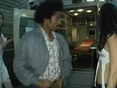 Culo grande, Negro, Mamada, Morena, Polla, Corridas faciales, Interracial, Trio