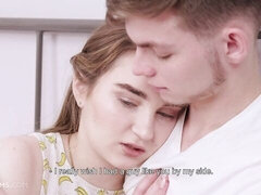 素人, ベッドルーム, デカチン, フェラチオ, 茶髪の, バック, 剃毛, オッパイの