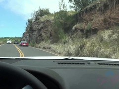 素人, ビーチ, フェラチオ, 車, 顔射, 指いじり, アウトドア, 喫煙