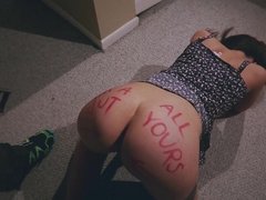 18, お尻, 美女, コンドーム, カップル, 中出し, ティーン, ヤリマンの