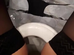 Leie, Frau, Milf, Mutti, Russisch, Solo, Toilette, Nass