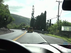 Leie, Braunhaarige, Auto, Kleid, Freundin, Pov, Öffentlich, Spanner