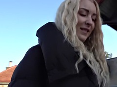 Amateur, Nana, Beauté, Blonde, Sucer une bite, Européenne, Pov, Nénés