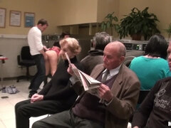 お尻, デカ尻, デカパイ, 茶髪の, チン, ハードコア, 公共, 一人