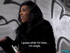 Culo, Negro, Mamada, Ébano, Interracial, Dinero, Al aire libre, Montar