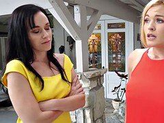 Teens and Milfs goes for intense group tribbing session
