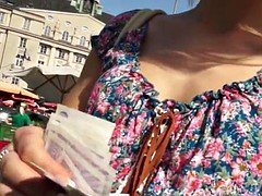 Leie, Tussi, Europäisch, Handjob, Im freien, Öffentlich