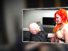 Anal, Big cock, Cumshot, Mom, Redhead, Tattoo