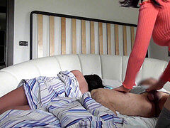 Sucer une bite, Brunette brune, Couple, Éjaculation interne, Chatte, Soeurs, Adolescente