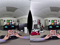 3d, デカパイ, フェラチオ, 茶髪の, カップル, 現実, オッパイの