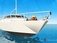 En tercera dimension, Belleza, Corrida, Estilo perrito, Al aire libre, Gritar, Afeitado, Esclavo