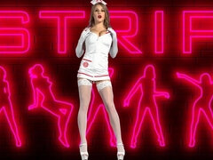 Sexy Stripper nurse dancing - Masturbation