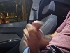Leie, Bus, Auto, Spermaladung, Wichsen, Masturbation, Rotschopf, Solo