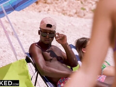 Gorgeous Angelika Seduces Stranger On The Beach With Angelika Grays