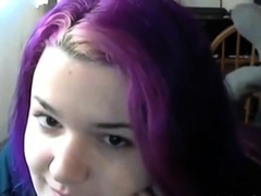Emo Goth Girl's Foot Fetish Webcam Show