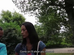 Hot teen chick agrees to fuck for cash & takes POV blowjob