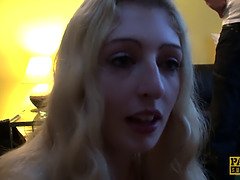 Hottie Jessica Jensen eats maledom cum