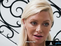 Blondine, Kitzler, Geile alte tussi, Gesichtssitzen, Hardcore, Lesbisch, Milf, Sohn