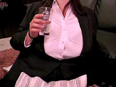 Enthousiasteling, Grote mammen, Sperma shot, Fetisj, Vriendin, Japaans, Tieten likken